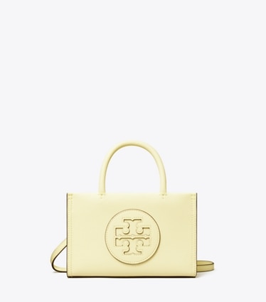 Tory Burch designer crossbody bags Mini Ella Bio Tote in Lemon Zest front