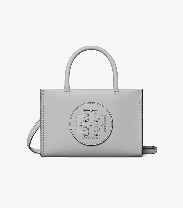 Tory Burch designer crossbody bags Mini Ella Bio Tote in Gray angle