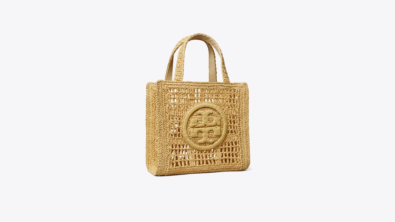 Mini Ella Hand-Crocheted Tote: Women's Designer Tote Bags | Tory Burch