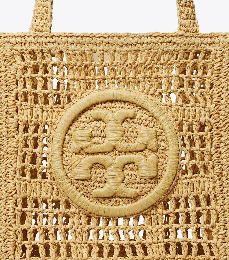 Tory Burch designer トートバッグ エラ ハンドクロシェ ミニトート in Natural ディテール