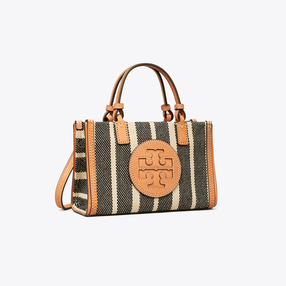 Mini Ella Striped Canvas Tote Women's Handbags Crossbody Bags Tory