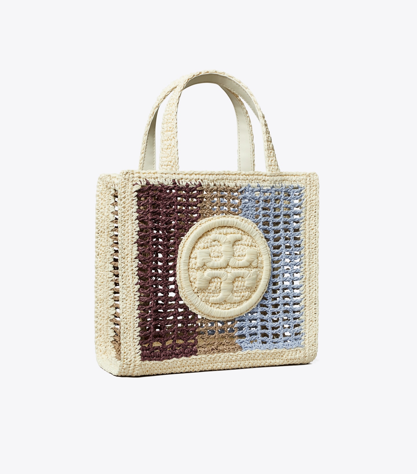 Mini Ella Striped Hand-Crocheted Tote