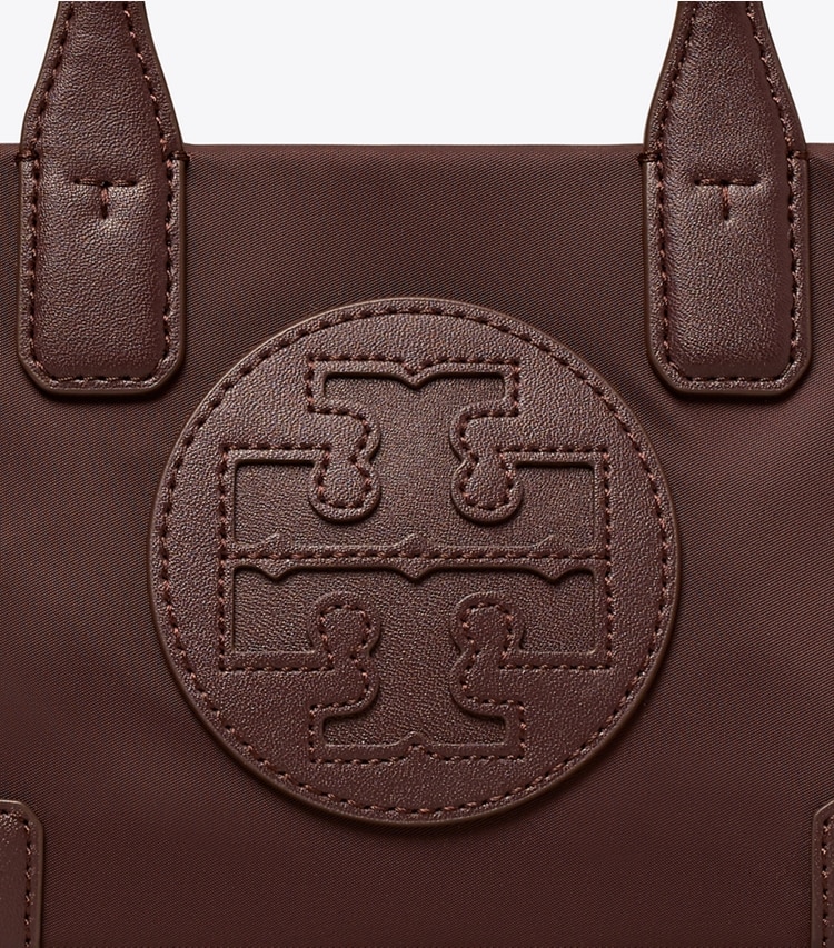 Tory Burch designer crossbody bags Mini Ella Tote in TEMPRANILLO detail