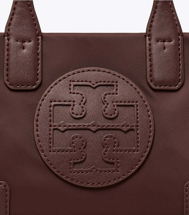 Tory Burch designer crossbody bags Mini Ella Tote in TEMPRANILLO angle