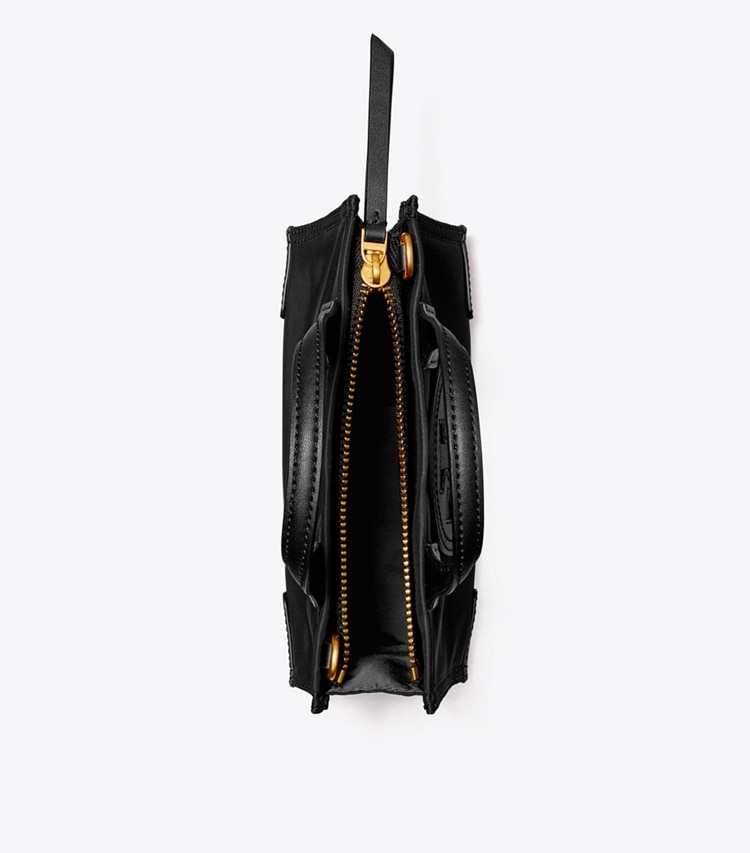 Tory Burch designer crossbody bags Mini Ella Tote in Black overhead