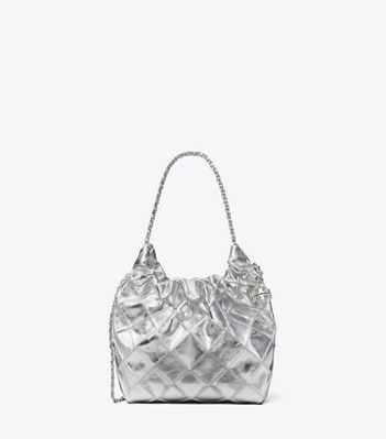 Mini Fleming Metallic Hobo Bag