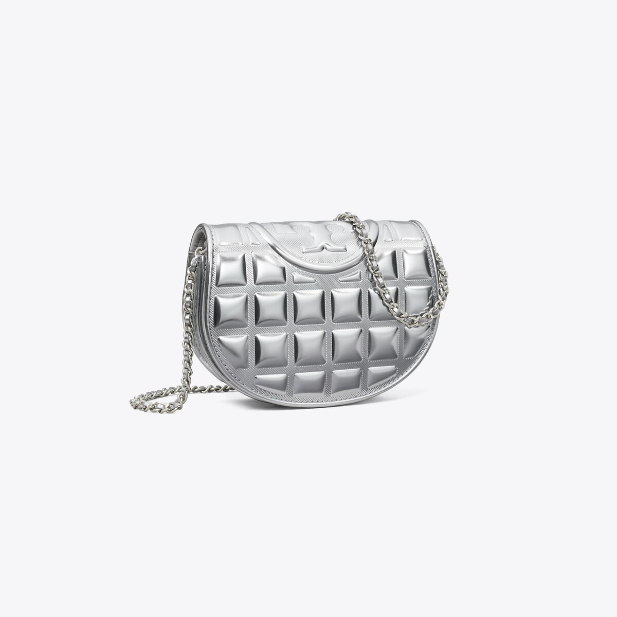 Mini Fleming Metallic Square Quilt Crossbody: Women's