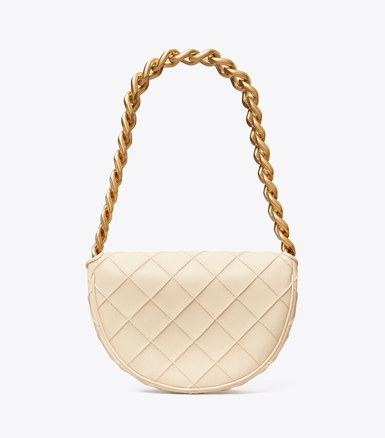 Tory Burch designer ショルダーバッグ フレミング ソフト ミニクレッセントバッグ in New Cream 戻る