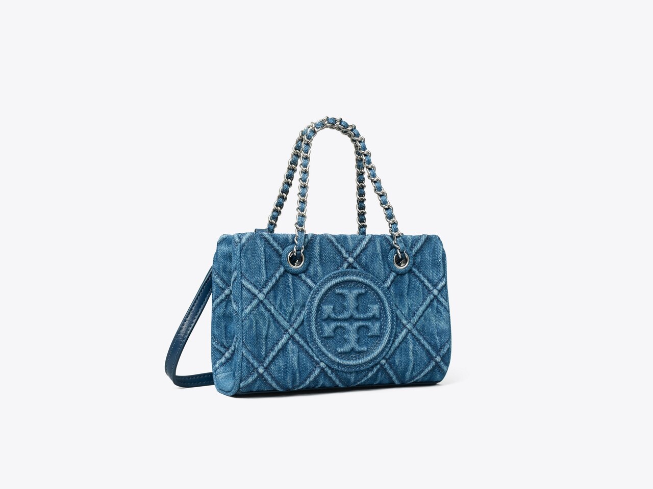 Mini Fleming Soft Denim Chain Tote: Women's Designer Crossbody