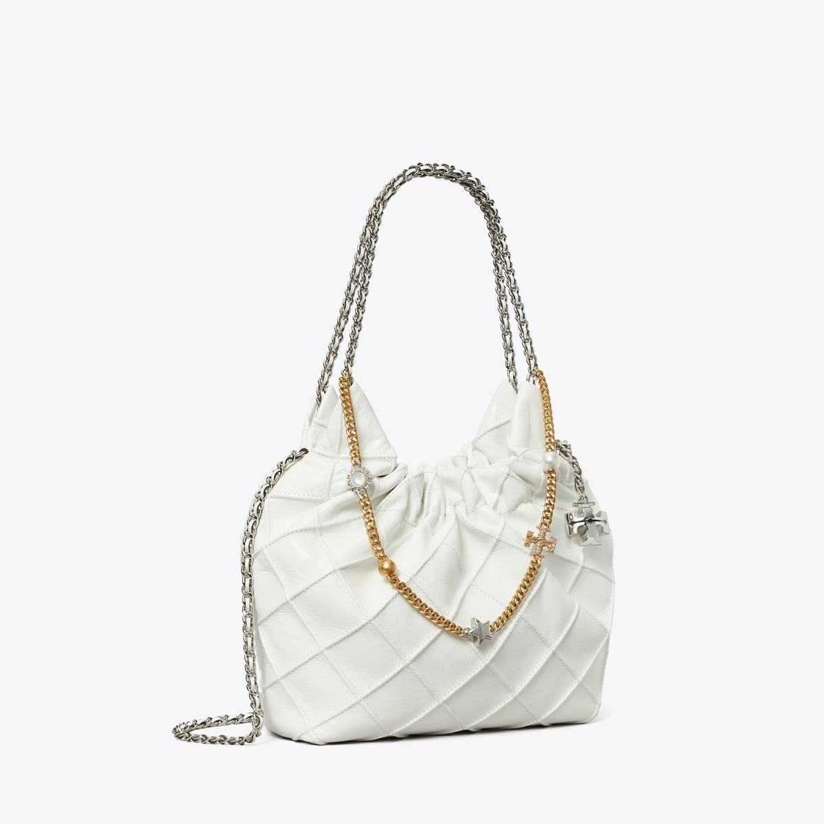 Tory burch fleming distressed shoulder bag sale