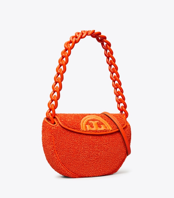 Mini Fleming Soft Raffia Crescent: Women's Designer Shoulder Bags