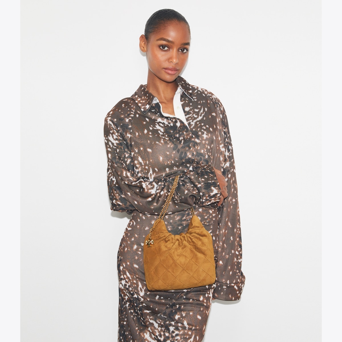 Mini Fleming Soft Suede Hobo Bag: Women