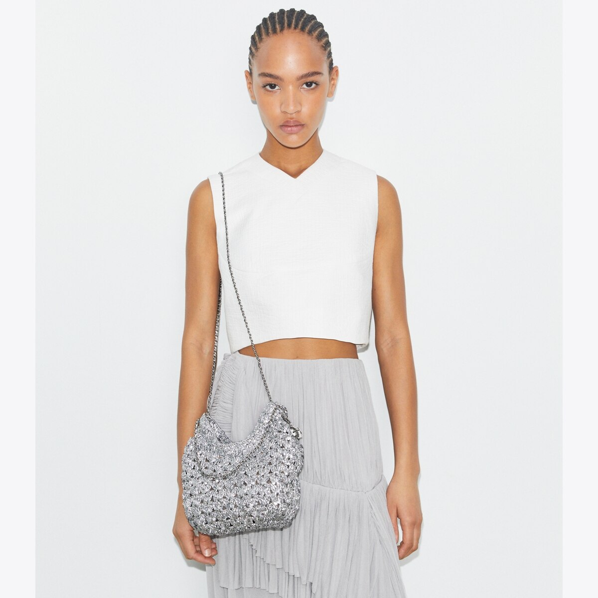 Mini Fleming Woven Hobo Bag: Women's Designer Crossbody Bags