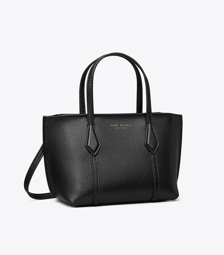 Tory Burch designer sacs à bandoulière Mini fourre-tout Perry dans Black angle