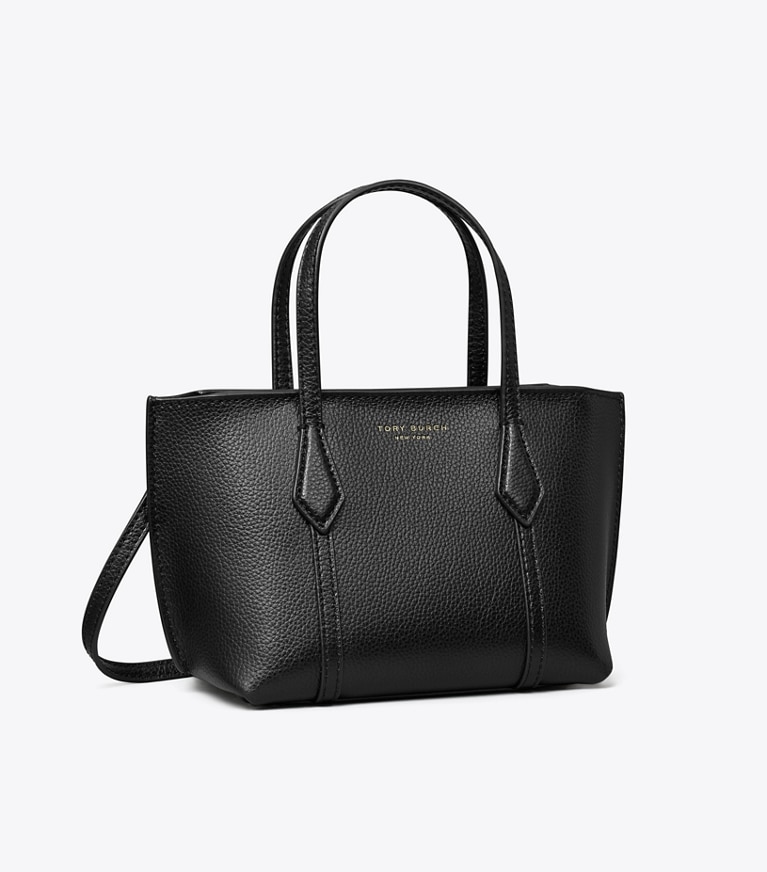Tory Burch designer sacs à bandoulière Mini fourre-tout Perry dans Black angle