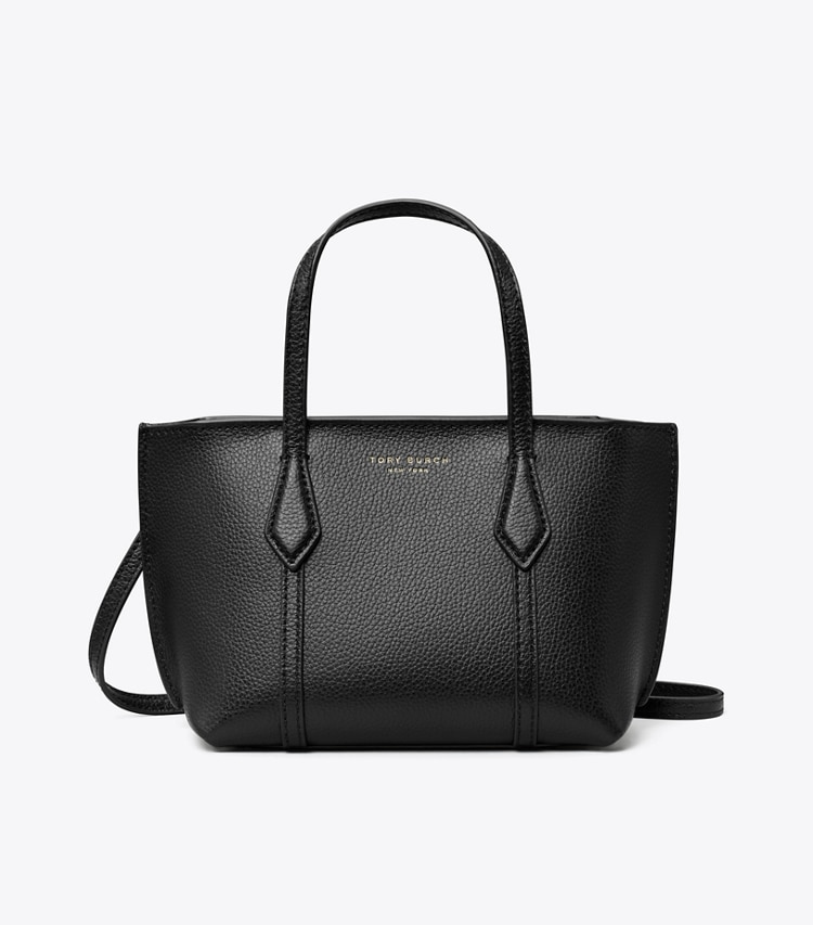Tory Burch designer sacs à bandoulière Mini fourre-tout Perry dans Black de face