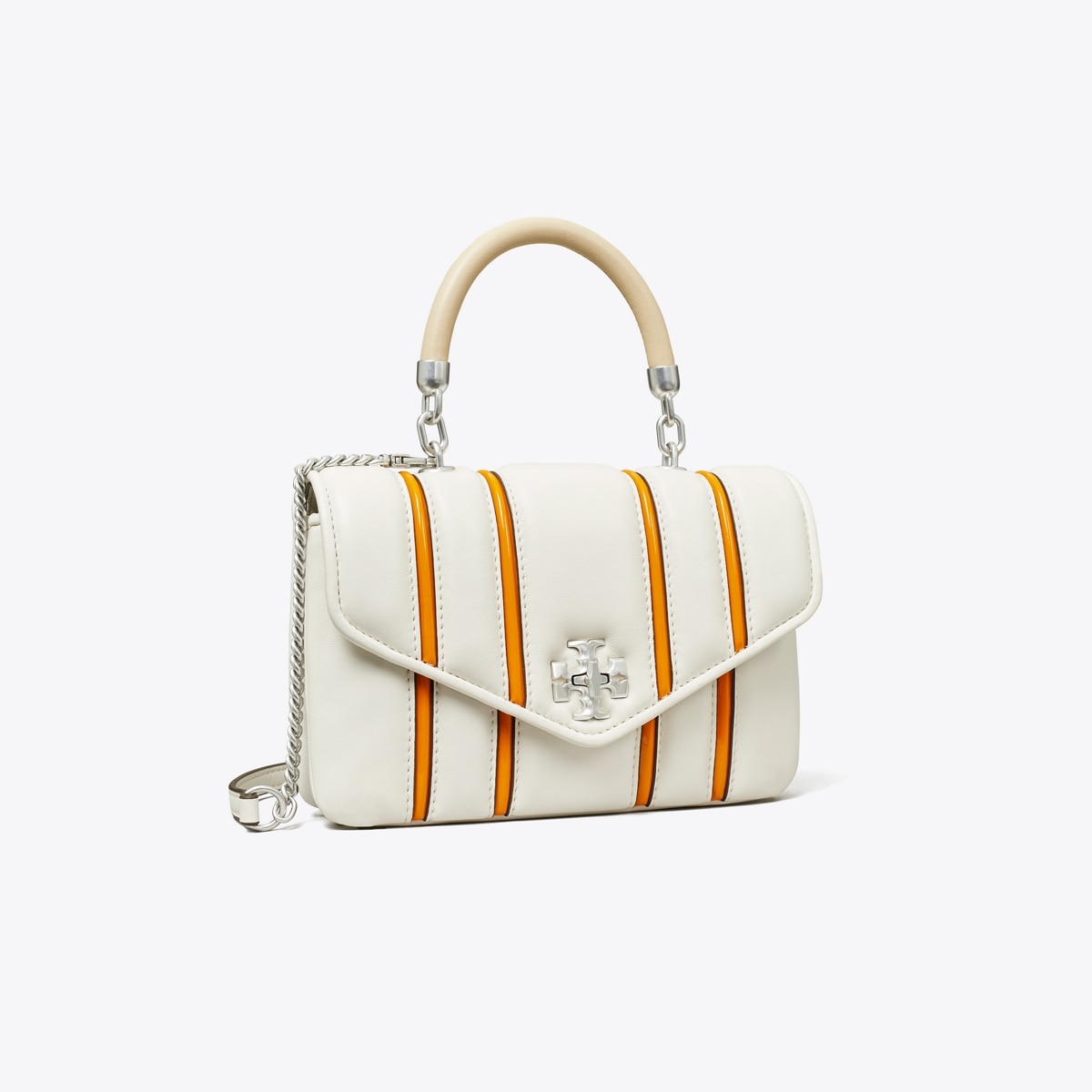 Mini Kira Bombé Stripe Top-Handle Bag: Women's Designer