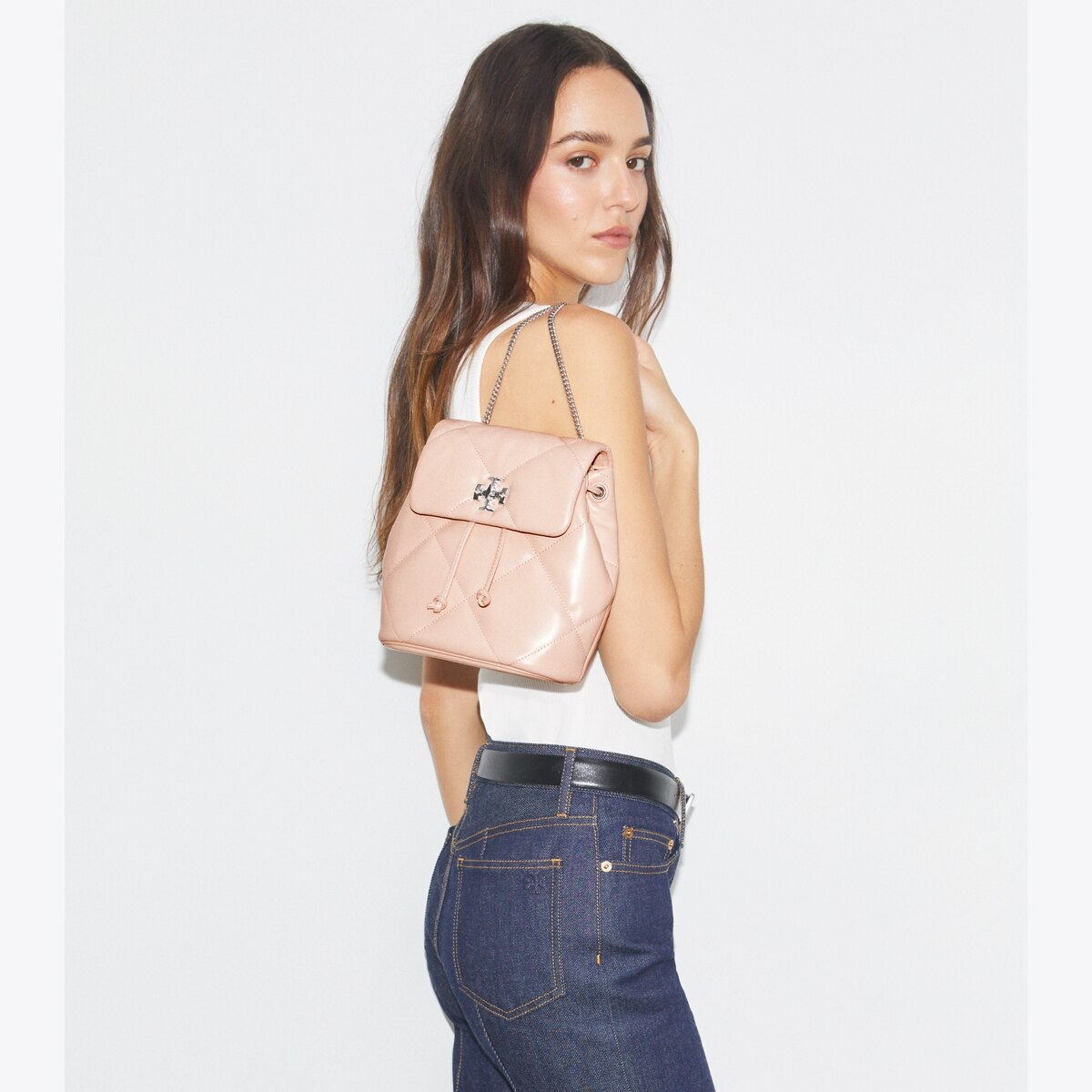 Mini Kira Diamond Quilt Backpack: Women's Designer Backpacks