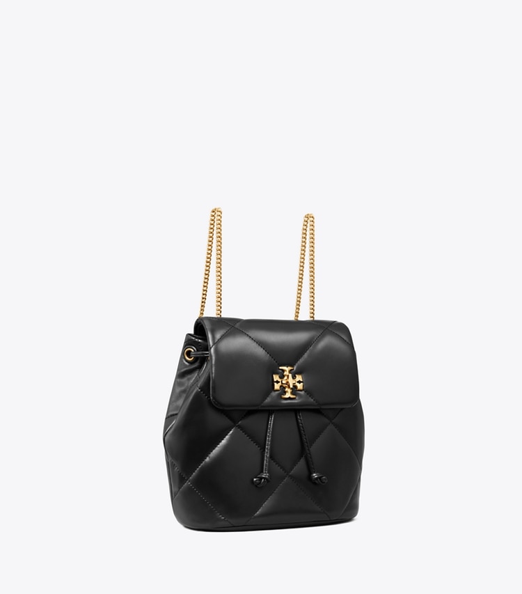 Tory Burch designer rucksäcke Mini Kira Diamond Quilt Backpack in Black angle