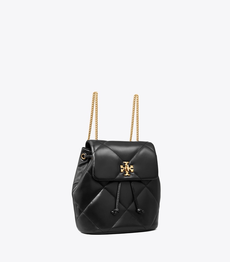 Tory Burch designer rucksäcke Mini Kira Diamond Quilt Backpack in Black angle