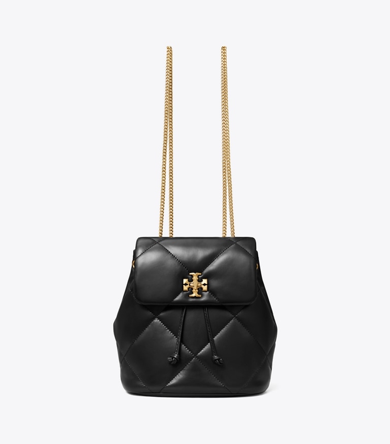 Tory Burch designer rucksäcke Mini Kira Diamond Quilt Backpack in Black angle