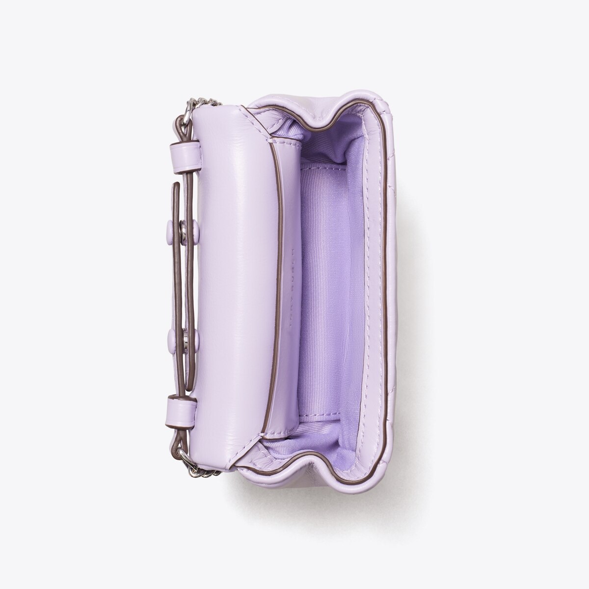 Mini Kira Diamond Quilt Clover Chain Wallet: Women's Handbags