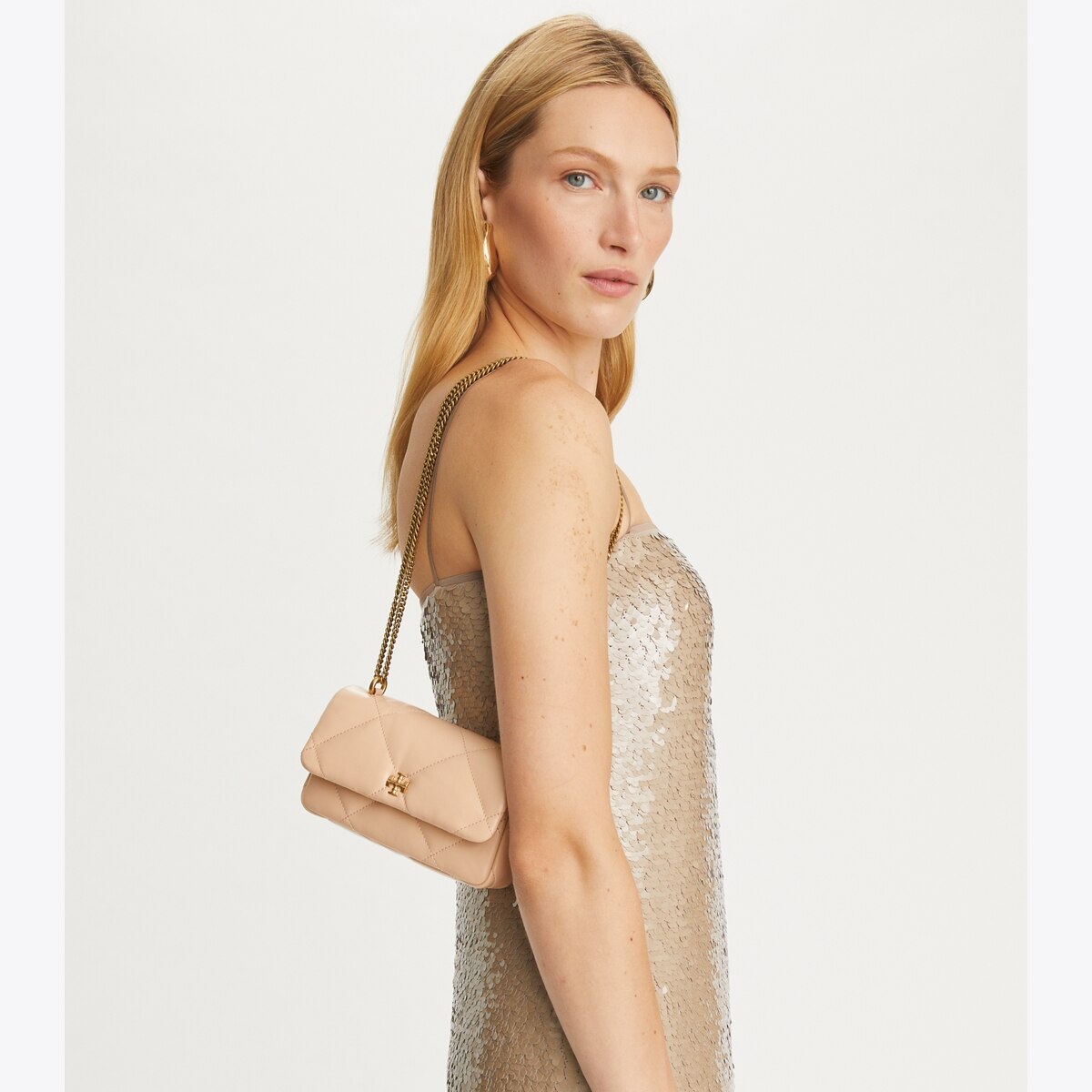 TORY BURCH ウーブン フラップ ショルダーバッグ MINI KIRA Mini Kira Woven Flap Bag: Women's Designer Crossbody Bags
