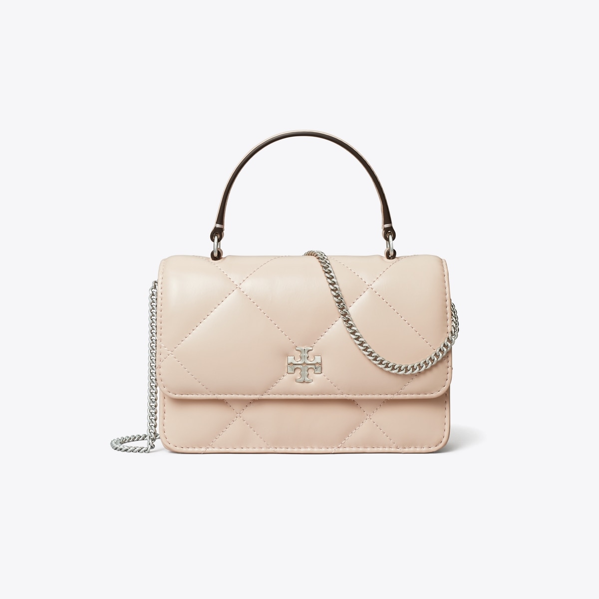 即発★TORY BURCH★MINI KIRA TOP HANDLE CHAIN BAG 158326 Mini Kira Diamond Quilt Top-Handle Crossbody: Women's