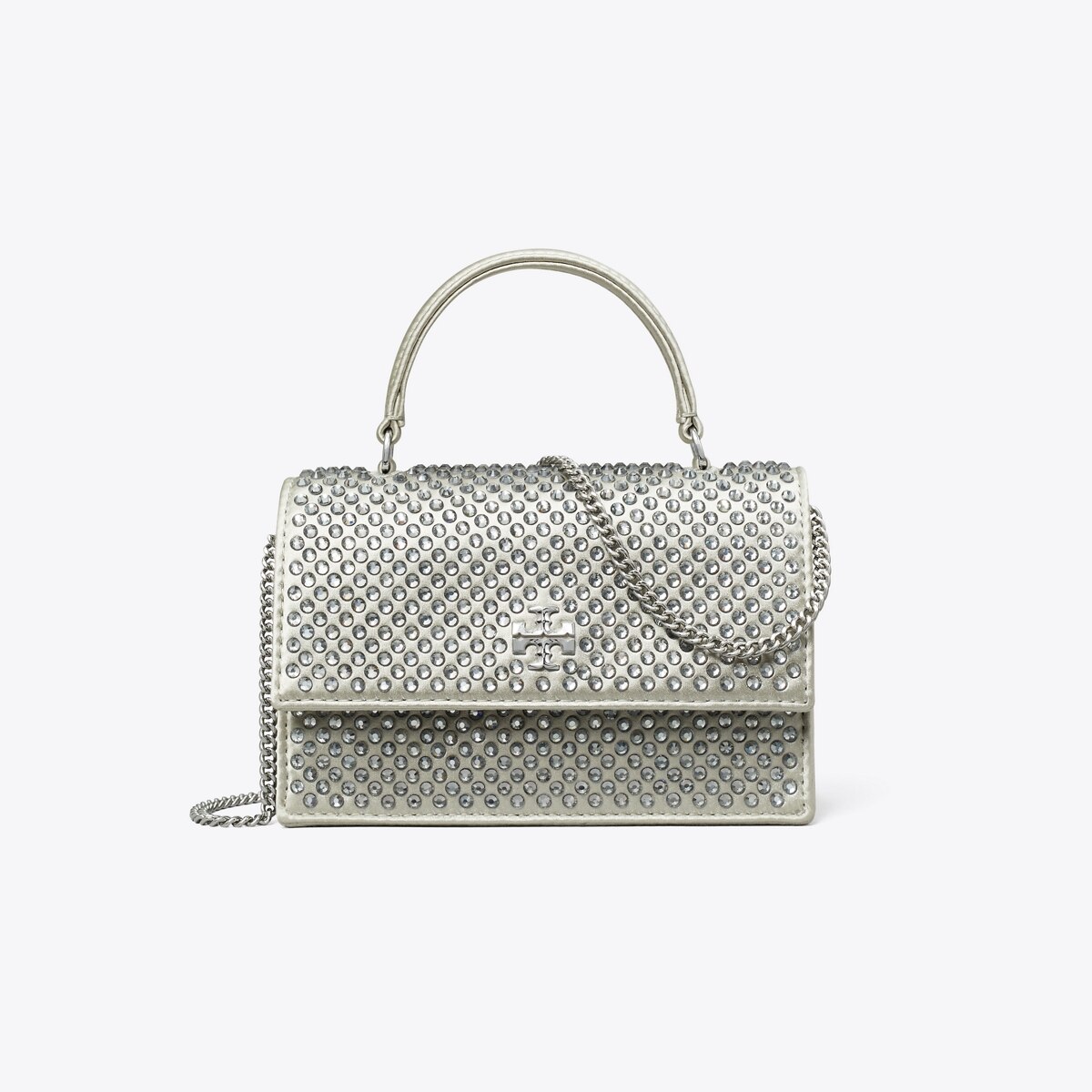 Mini Kira Satin Embellished Top-Handle Chain Wallet: Women's Mini Kira Satin Embellished Top-Handle Chain Wallet: Women's