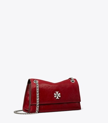 Tory Burch designer schultertaschen Mini Kira Schultertasche mit Drehverschluss in Red angle
