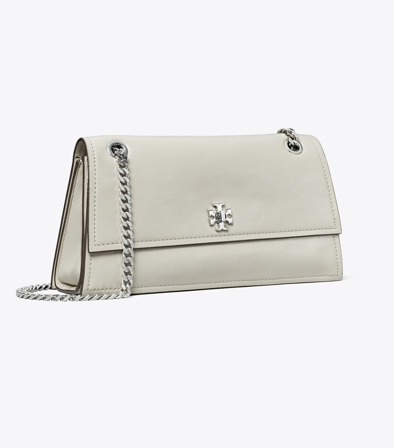 Tory Burch designer schultertaschen Mini Kira Schultertasche mit Drehverschluss in Ash Cloud angle