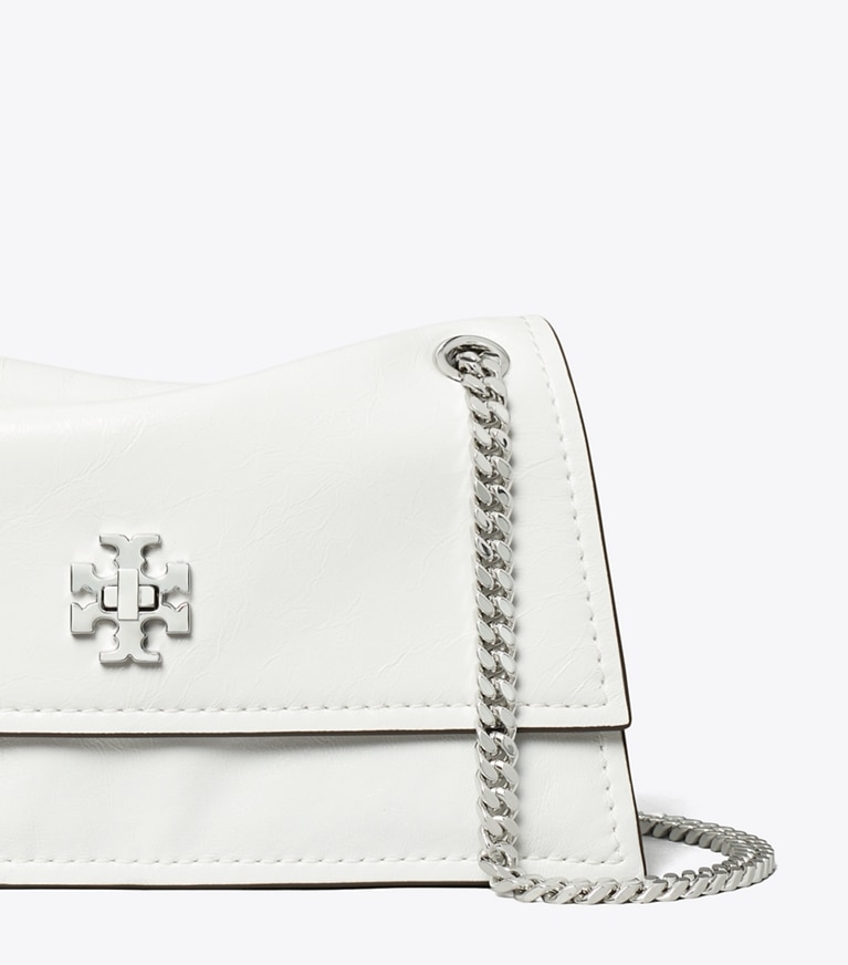 Tory Burch designer schultertaschen Mini Kira Schultertasche mit Drehverschluss in BIANCO angle