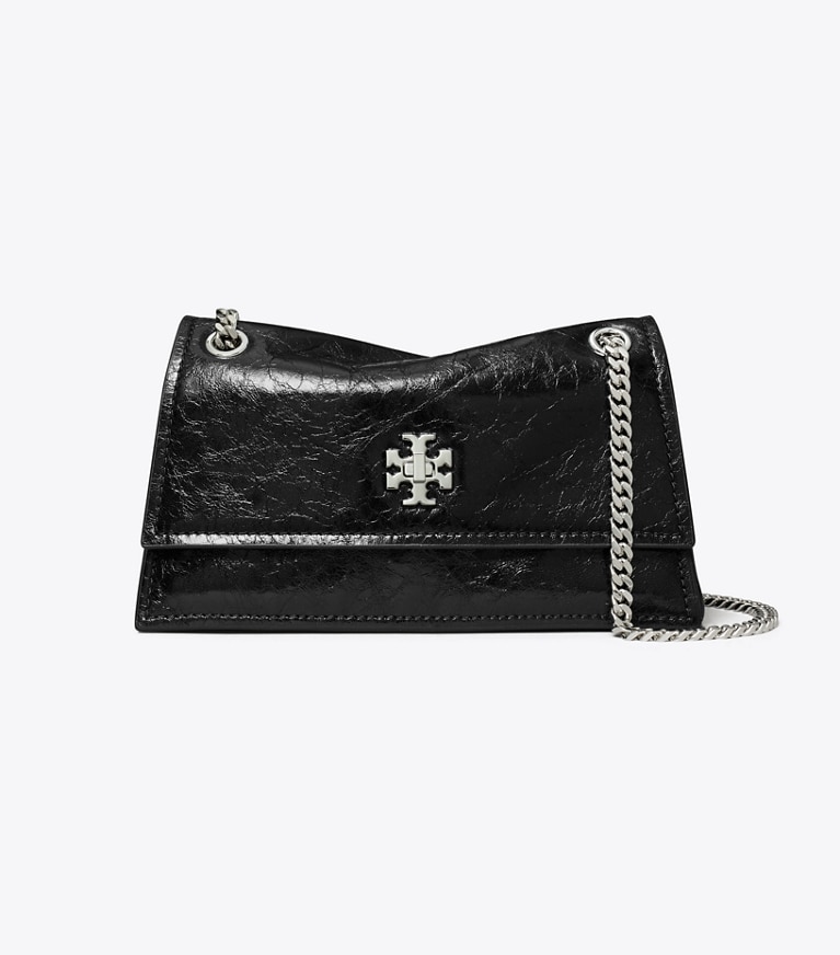 Tory Burch designer schultertaschen Mini Kira Schultertasche mit Drehverschluss in Black angle