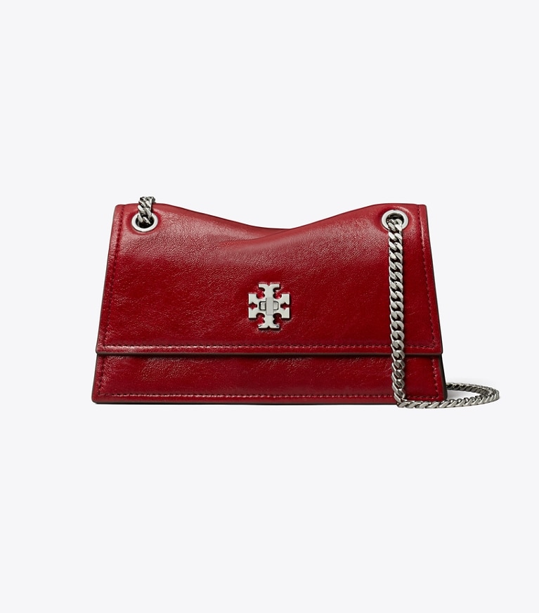 Tory Burch designer schultertaschen Mini Kira Schultertasche mit Drehverschluss in Red angle