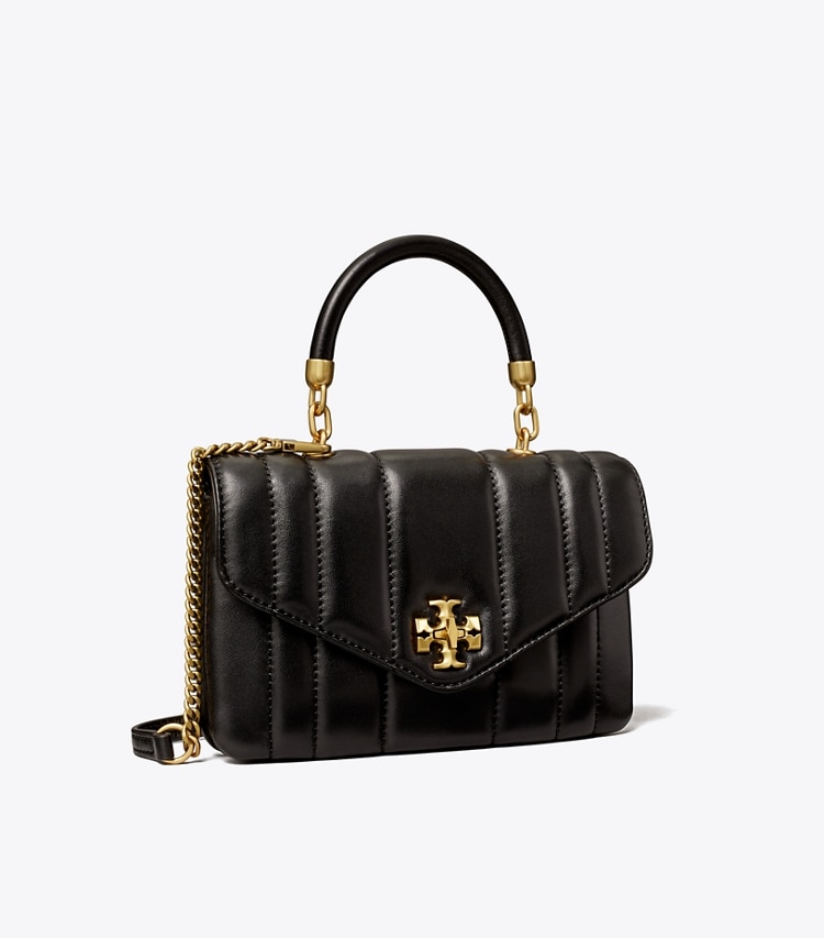 Shop Tory Burch Mini Kira Quilted Leather Top-Handle Bag
