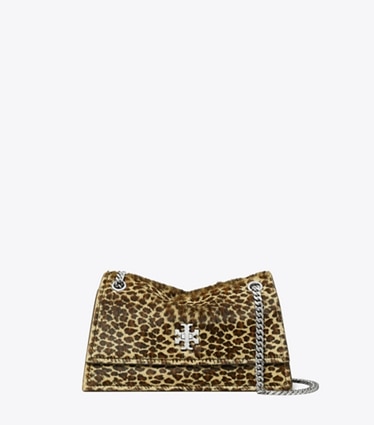 Tory Burch designer shoulder bags Mini Kira Turnlock Calf Hair Shoulder Bag in Multi front