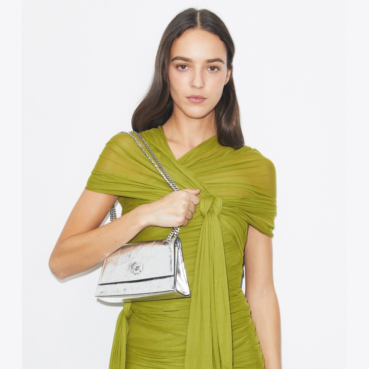 Mini Kira Turnlock Metallic Shoulder Bag: Women's Designer