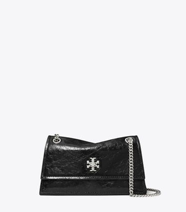 Tory Burch designer shoulder bags Mini Kira Turnlock Shoulder Bag in Black front