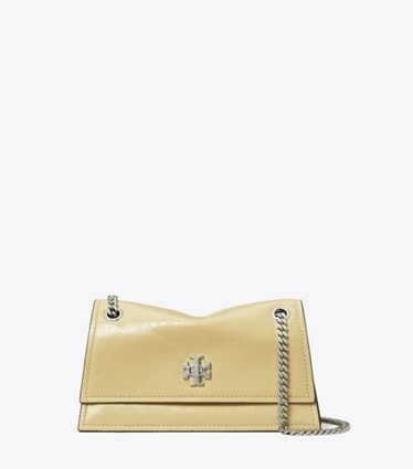 Tory Burch designer shoulder bags Mini Kira Turnlock Shoulder Bag in Praline front