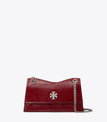Tory Burch designer shoulder bags Mini Kira Turnlock Shoulder Bag in Red front