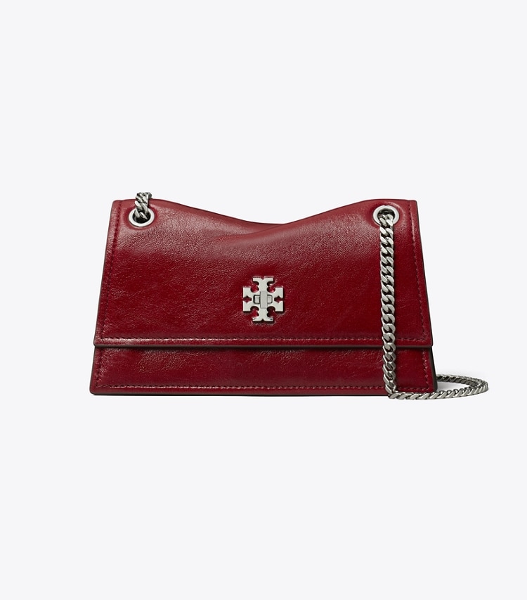 Tory Burch designer shoulder bags Mini Kira Turnlock Shoulder Bag in Red front