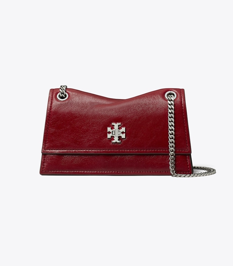 Tory Burch designer shoulder bags Mini Kira Turnlock Shoulder Bag in Red angle