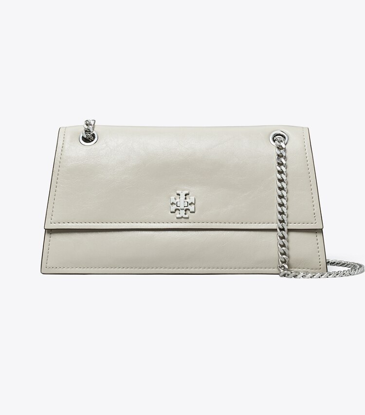 Tory Burch designer shoulder bags Mini Kira Turnlock Shoulder Bag in Ash Cloud front