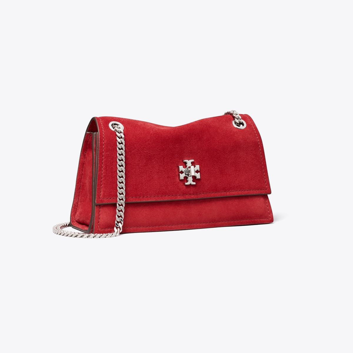MINI KIRA TURNLOCK SUEDE SHOULDER BAG