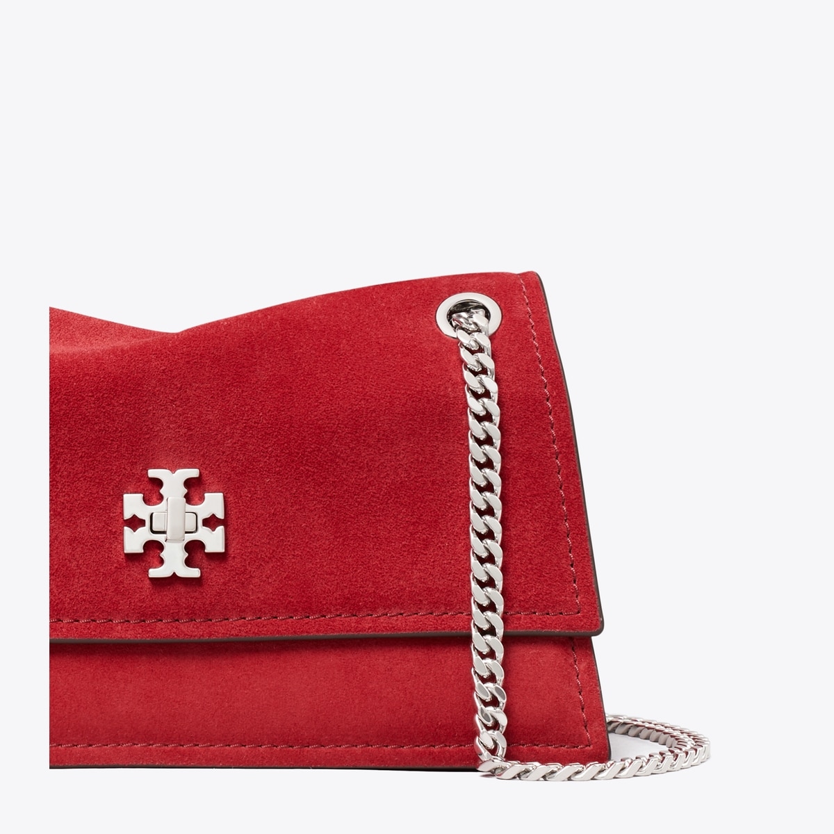 MINI KIRA TURNLOCK SUEDE SHOULDER BAG - thumbnail 5