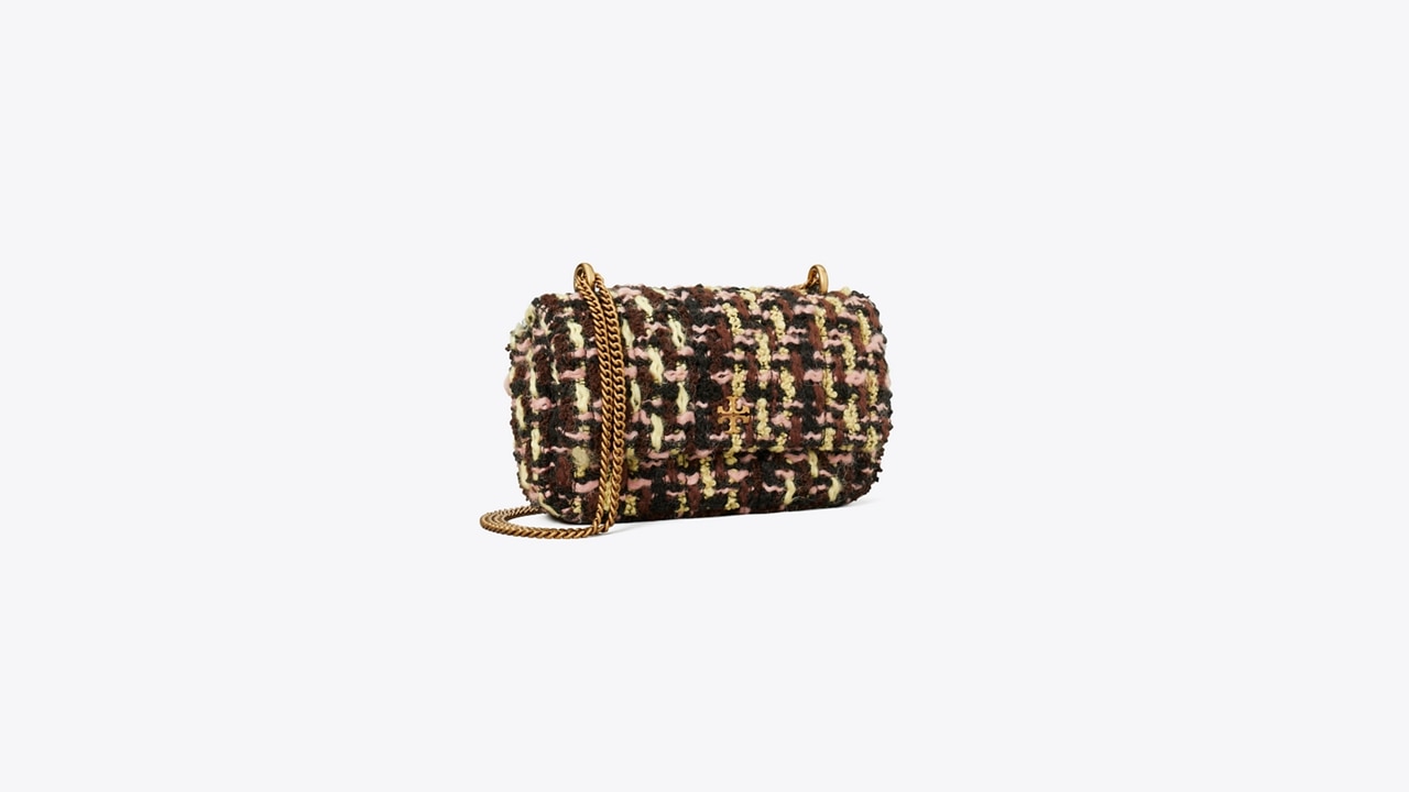 Mini Kira Tweed Flap Bag: Women's Handbags | Crossbody Bags | Tory Burch UK