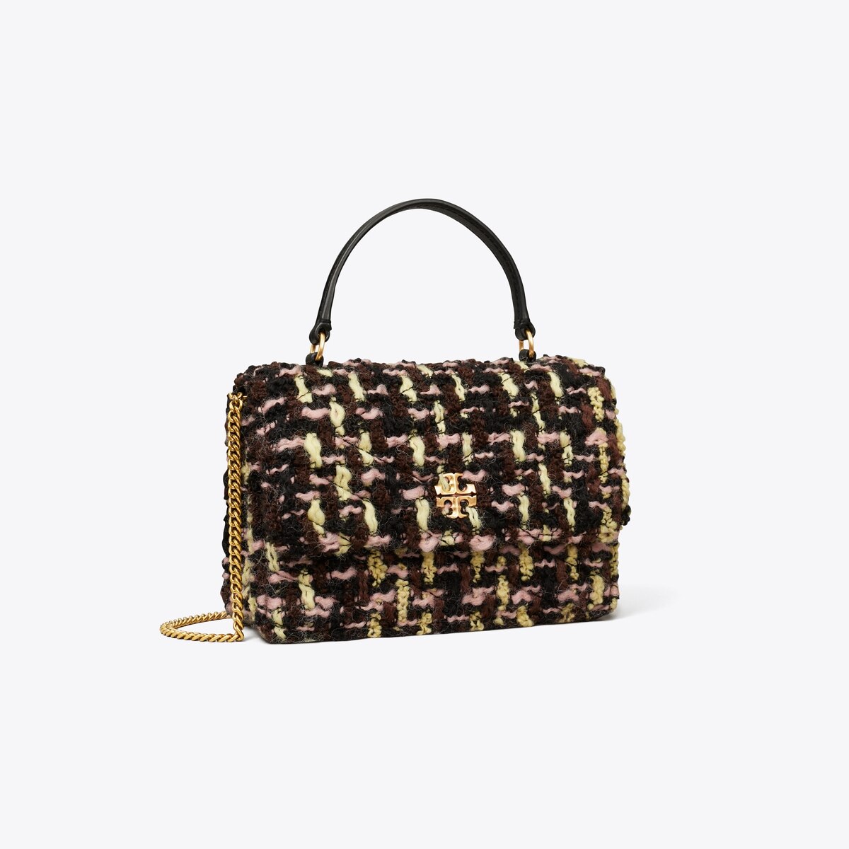 Tweed Bag With Chain Strap - Black - Woman - Party Bags 
