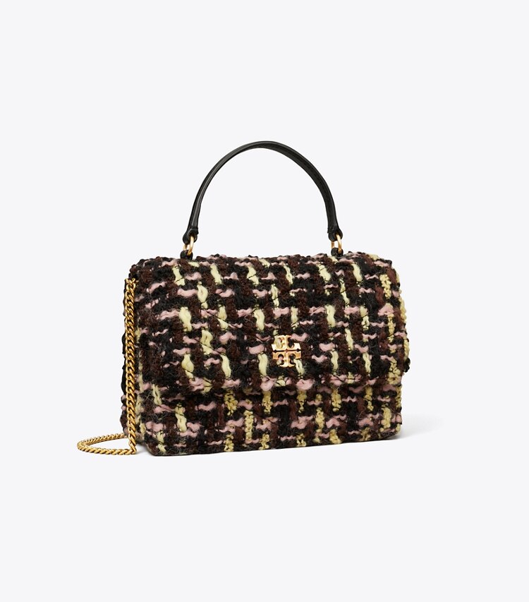 Mini Kira Tweed Top Handle Chain Wallet: Women's Designer Mini Bags