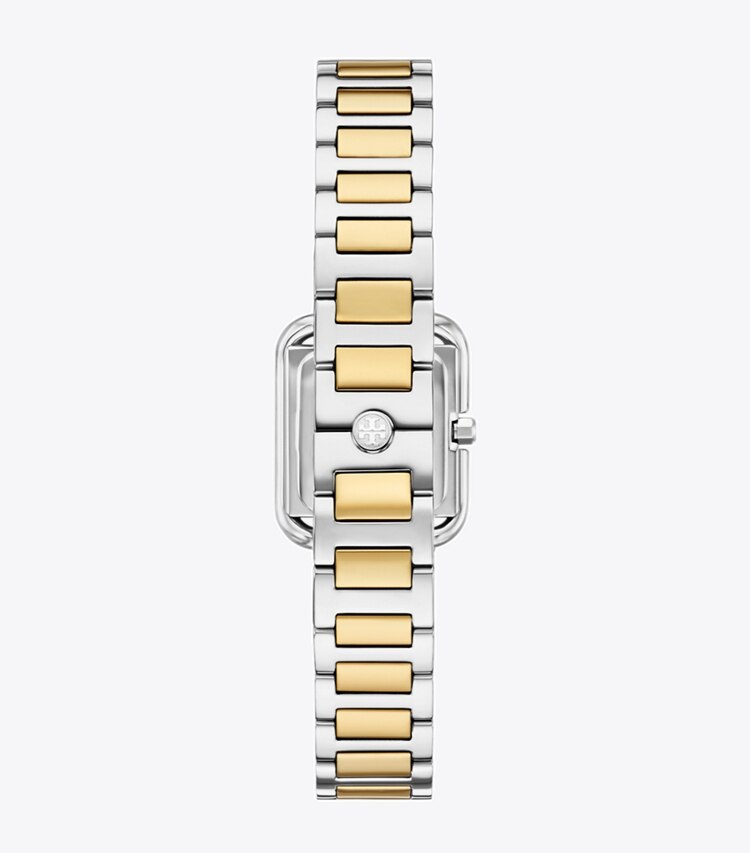 Tory Burch designer strap watches Mini Kira Watch in IVORY/TWO-TONE back