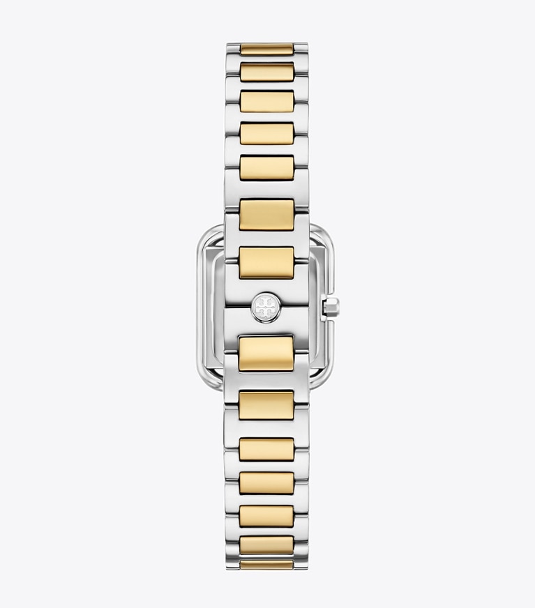 Tory Burch designer strap watches Mini Kira Watch in IVORY/TWO-TONE front